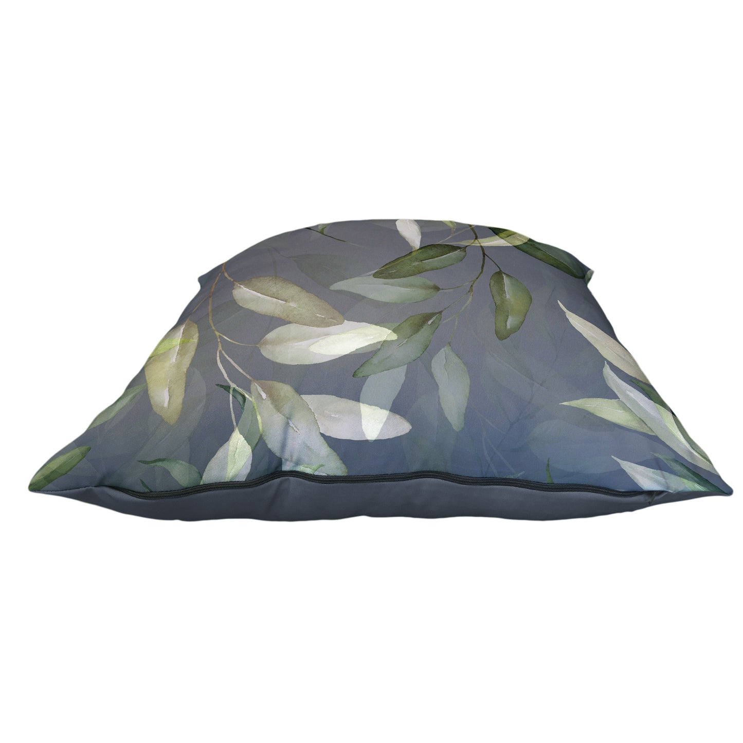 Painted Leaves On Grey Luxury Scatter by Mark van Vuuren