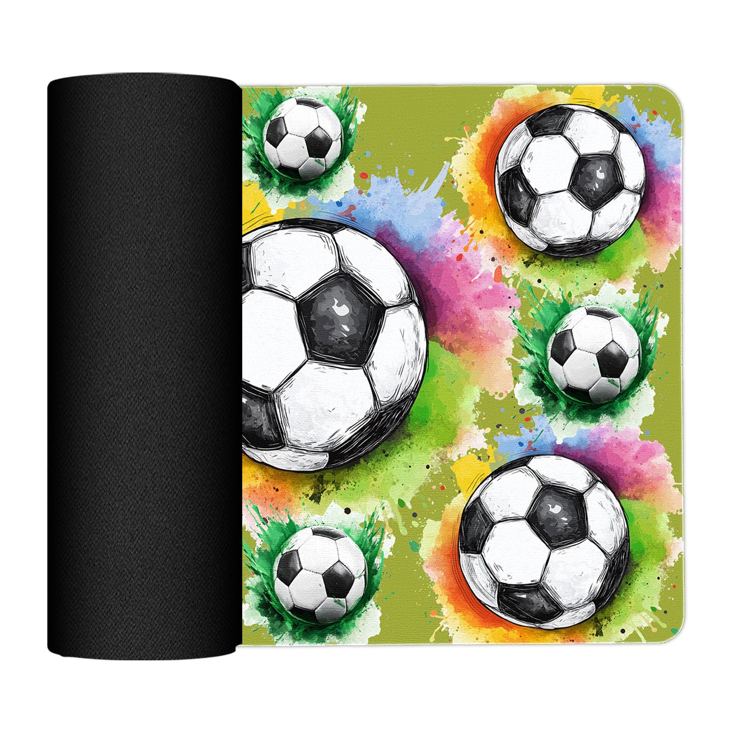 Painted Soccer Balls Placemats By Mark van Vuuren