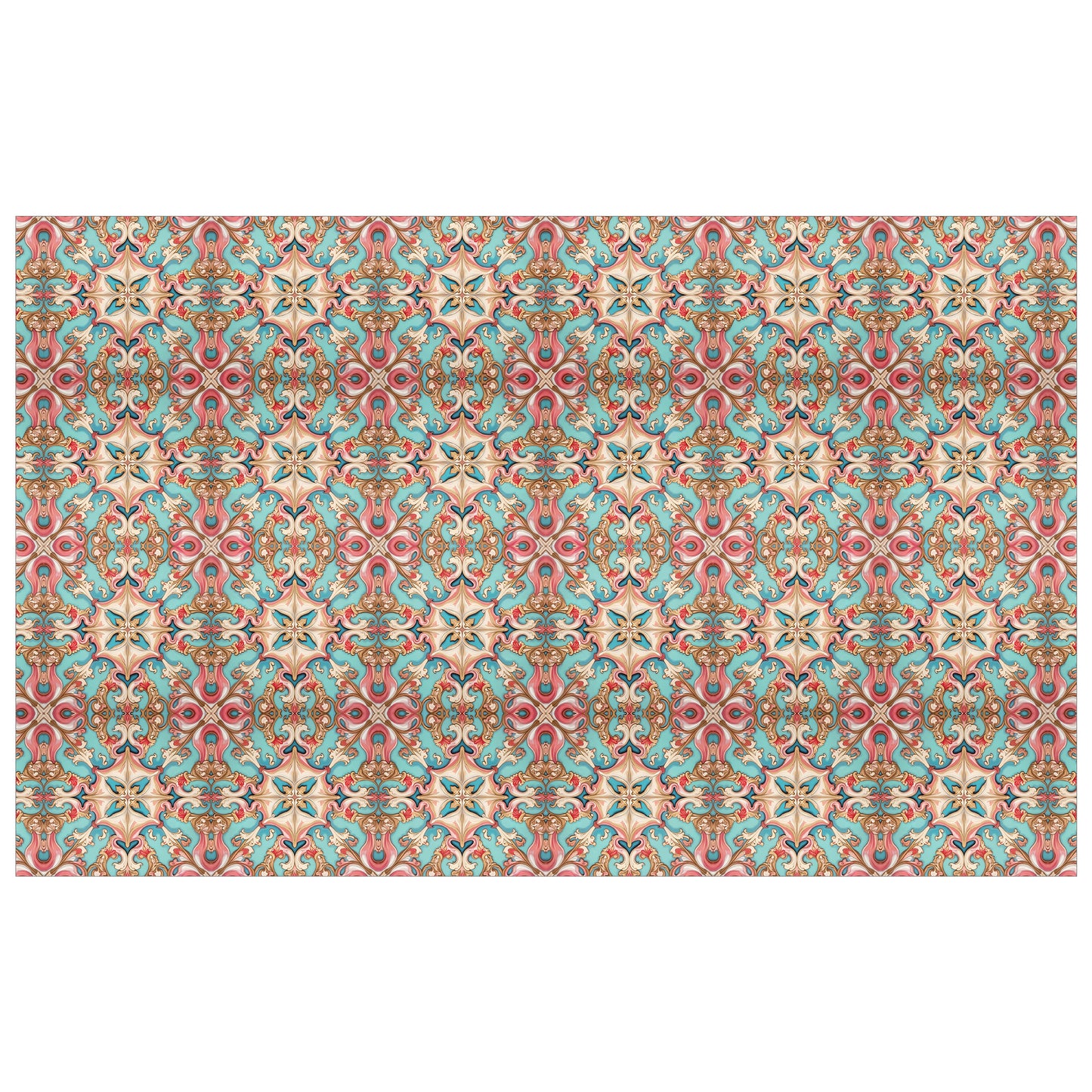 Painted Victorian Rosewood Parlor Rectangle Tablecloth