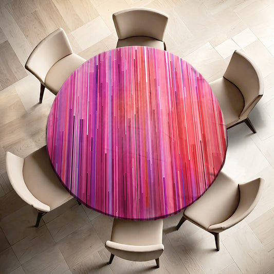 Pallett Of Pink Round Tablecloth