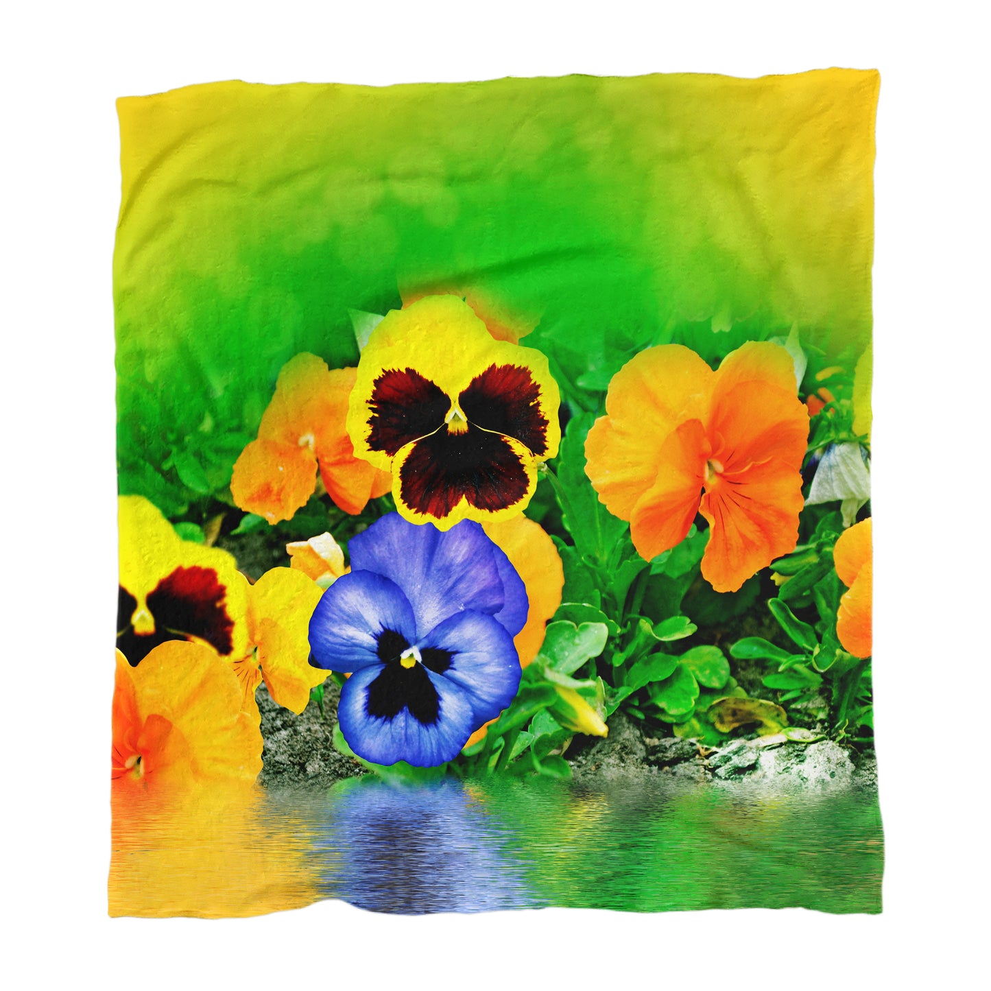 Pansies Fleece