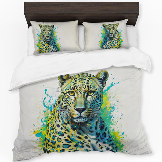 Panthera Pardus Leopard By Nathan Pieterse Duvet Cover Set