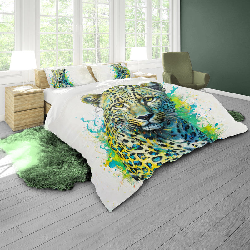Panthera Pardus Leopard By Nathan Pieterse Duvet Cover Set