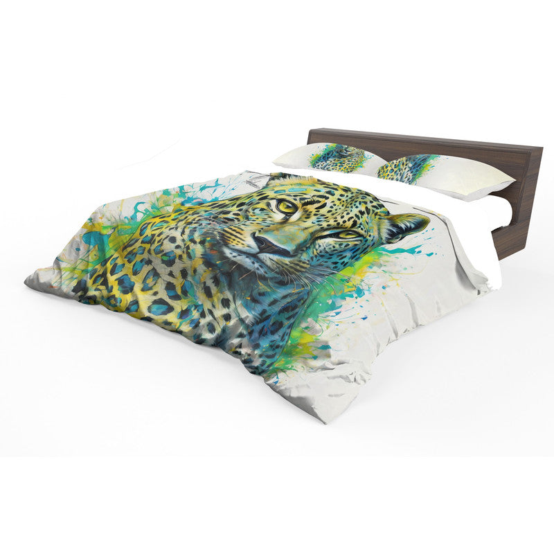 Panthera Pardus Leopard By Nathan Pieterse Duvet Cover Set