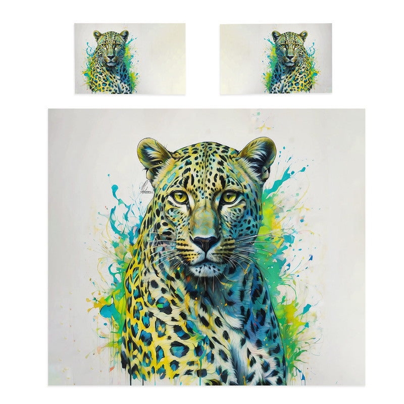 Panthera Pardus Leopard By Nathan Pieterse Duvet Cover Set