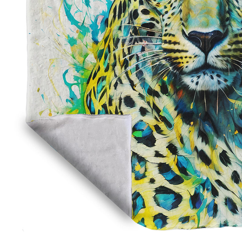 Panthera Pardus Leopard Light weightFleece Blanket By Nathan Pieterse