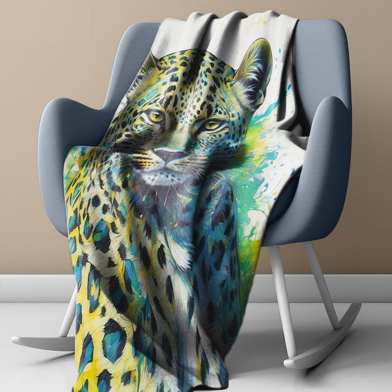 Panthera Pardus Leopard Light weightFleece Blanket By Nathan Pieterse