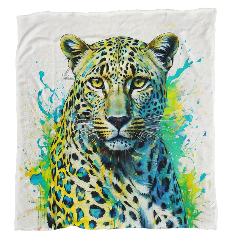 Panthera Pardus Leopard Light weightFleece Blanket By Nathan Pieterse