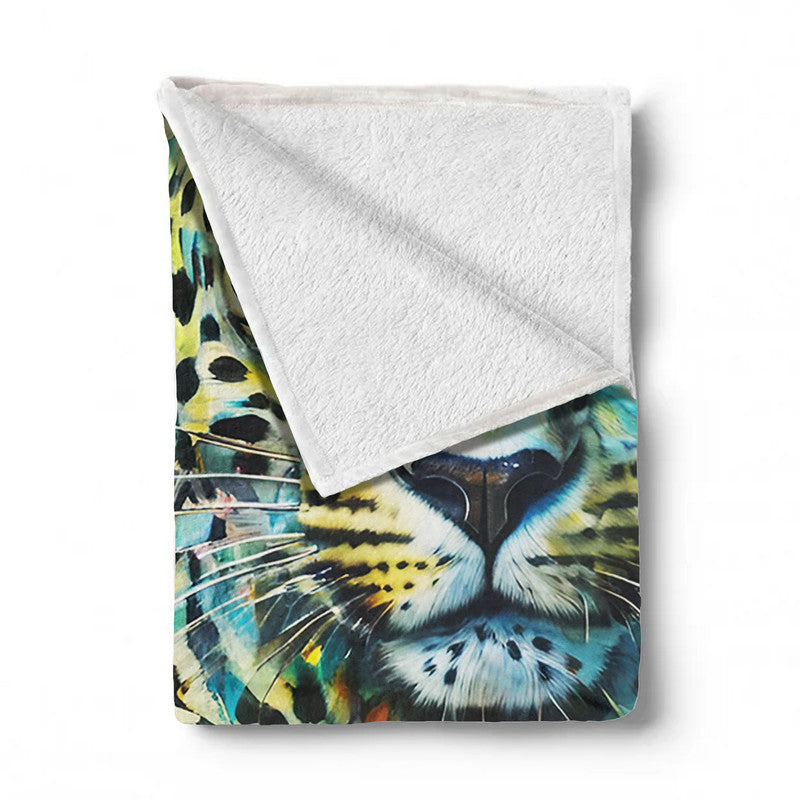 Panthera Pardus Leopard Light weightFleece Blanket By Nathan Pieterse