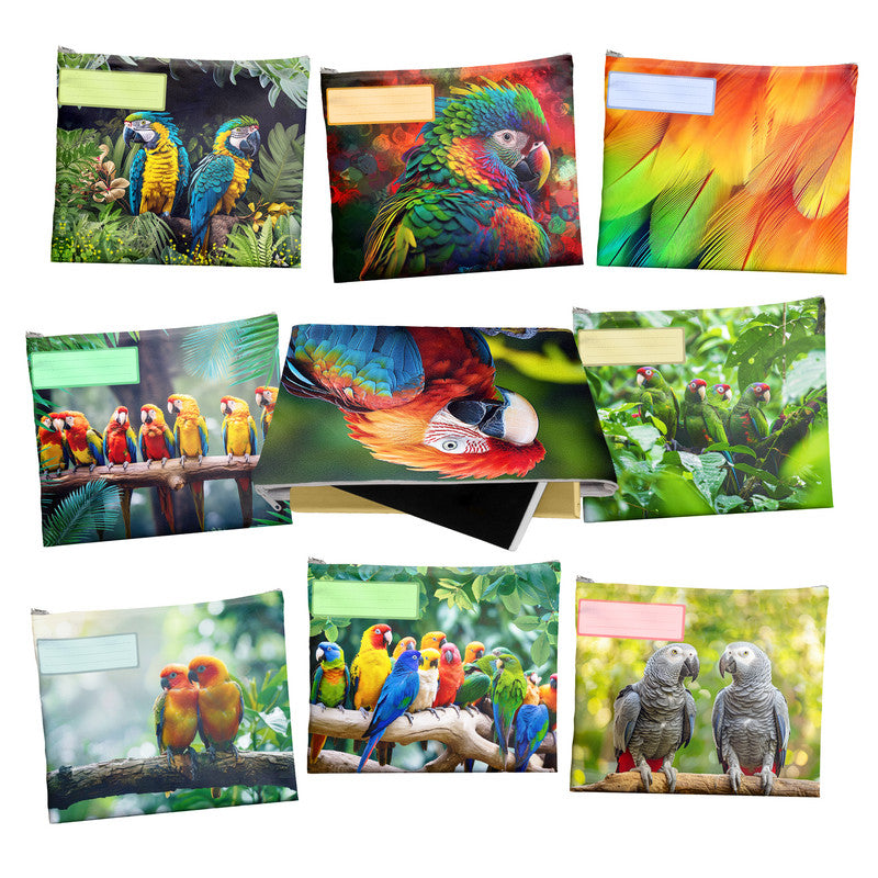 Parot Subject Savvy Book Bags Set of 9