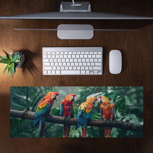 Parrot In Comunity Large Desk Pad