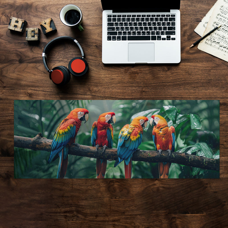 Parrot In Comunity Large Desk Pad