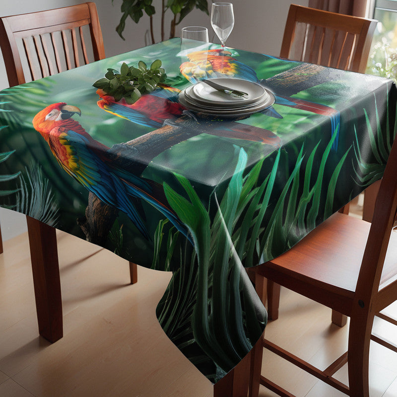 Parrot Jungle Square Tablecloth