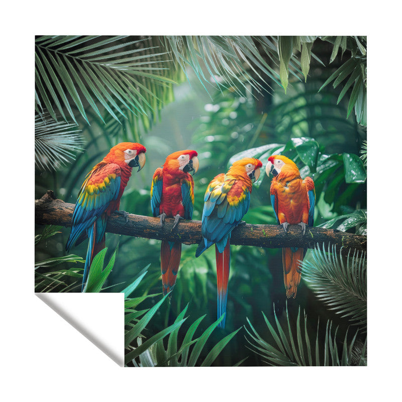 Parrot Jungle Square Tablecloth