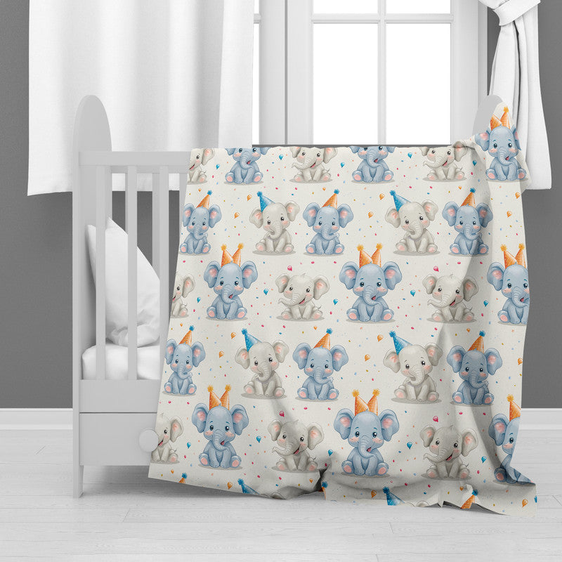 Party Elephants Minky Blanket