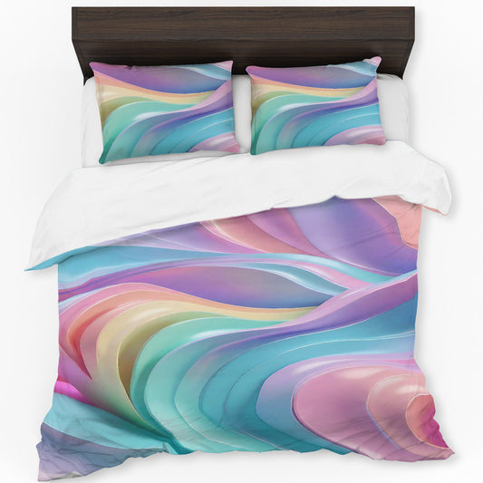 Pastel Swirls Duvet Cover Set