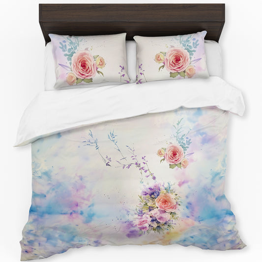 Pastel Bouquet Duvet Cover Set