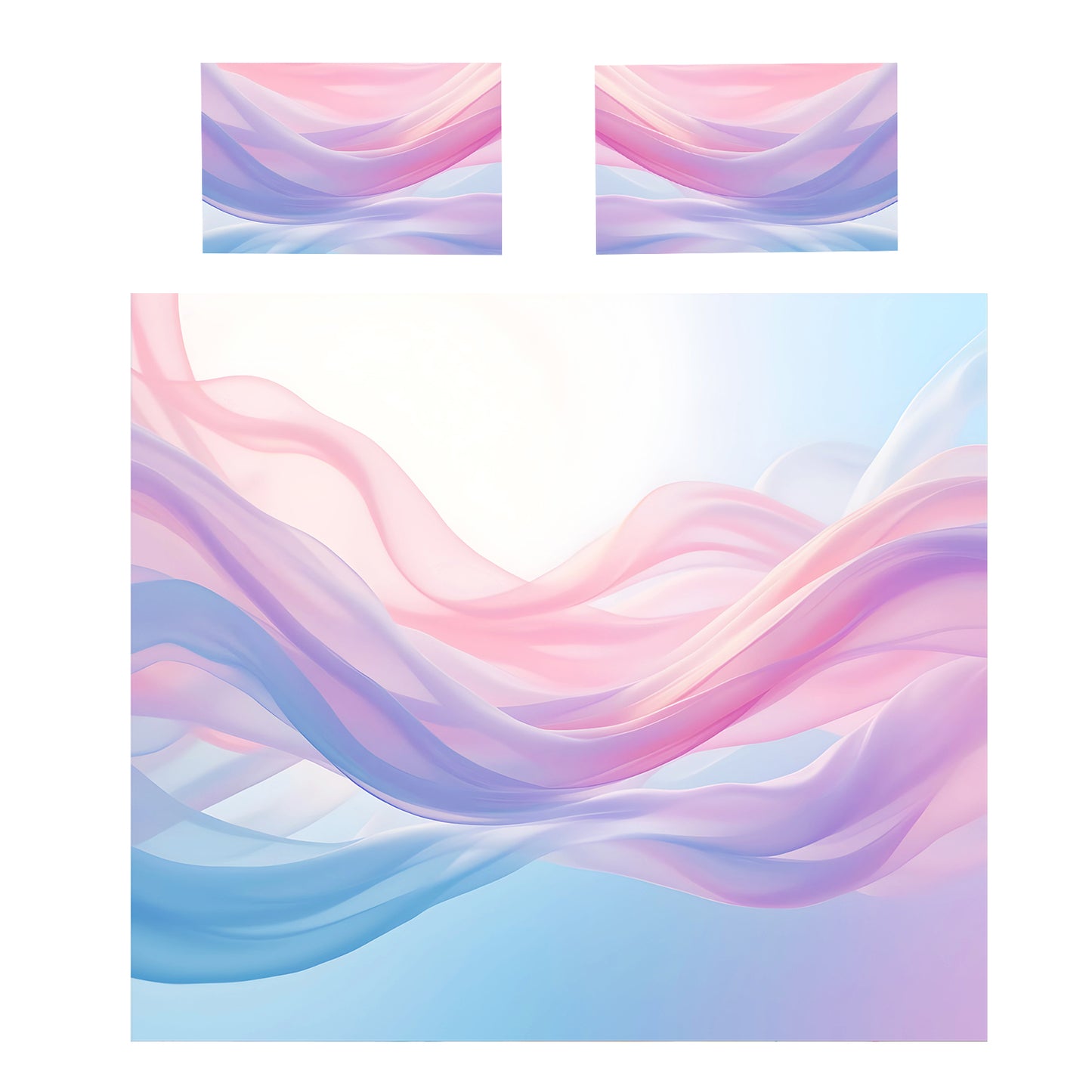 Pastel Enchanted Currents Duvet Cover Set