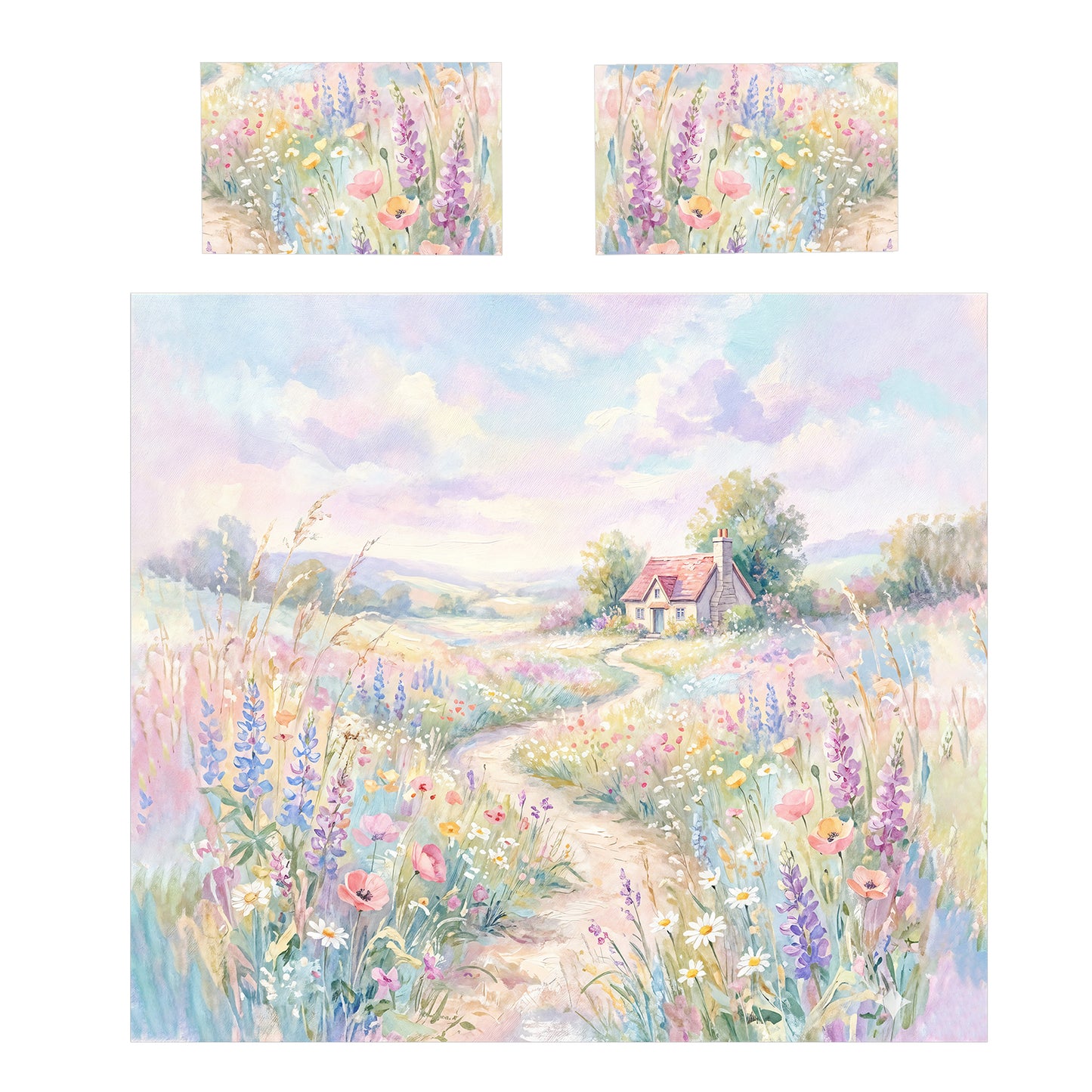 Pastel Field Duvet Cover Set