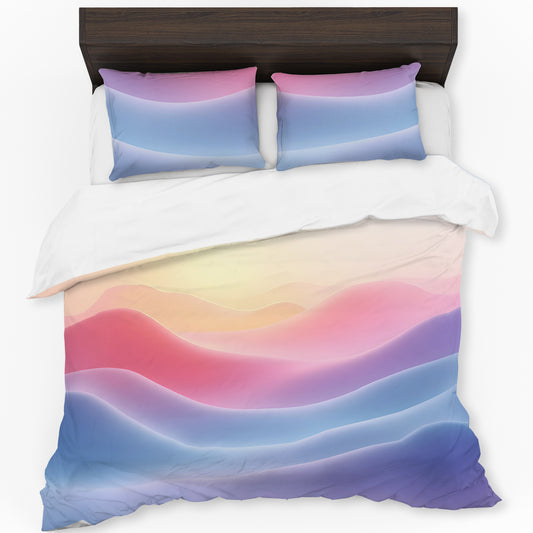 Pastel Organic Drift Duvet Cover Set