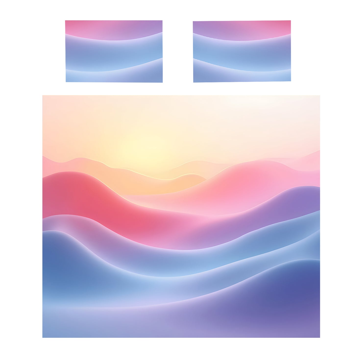 Pastel Organic Drift Duvet Cover Set