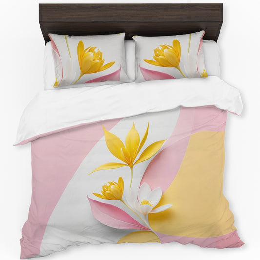 Pastel Petals Duvet Cover Set