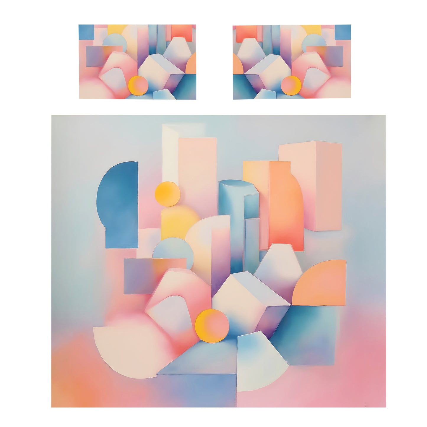 Pastel Prism Duvet Cover Set