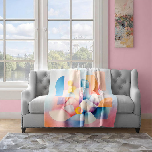Pastel Prism Light Weight Fleece Blanket