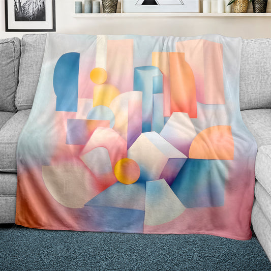 Pastel Prism Light Weight Fleece Blanket