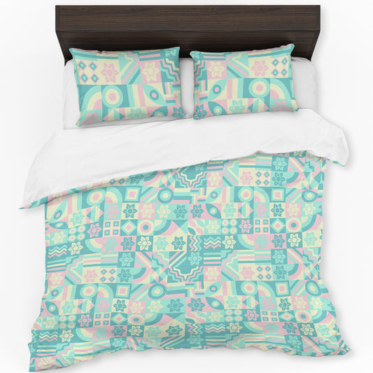 Pastel Shapes Duvet Cover Set