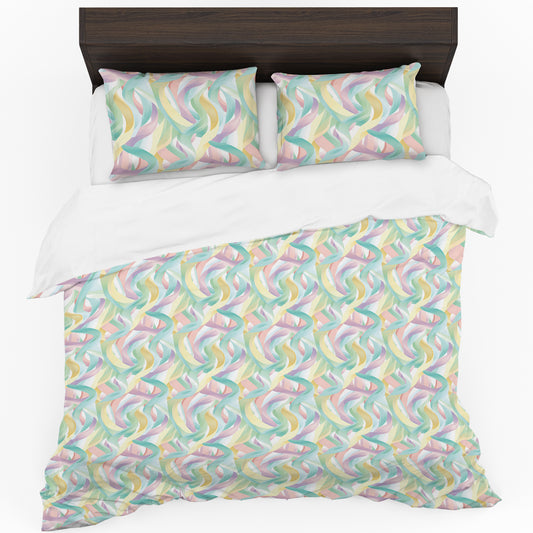 Pastel Twirls Duvet Cover Set