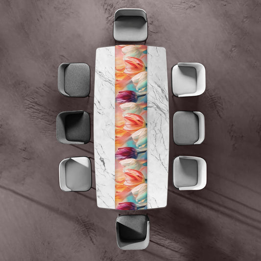 Pastel Tulips Table Runner