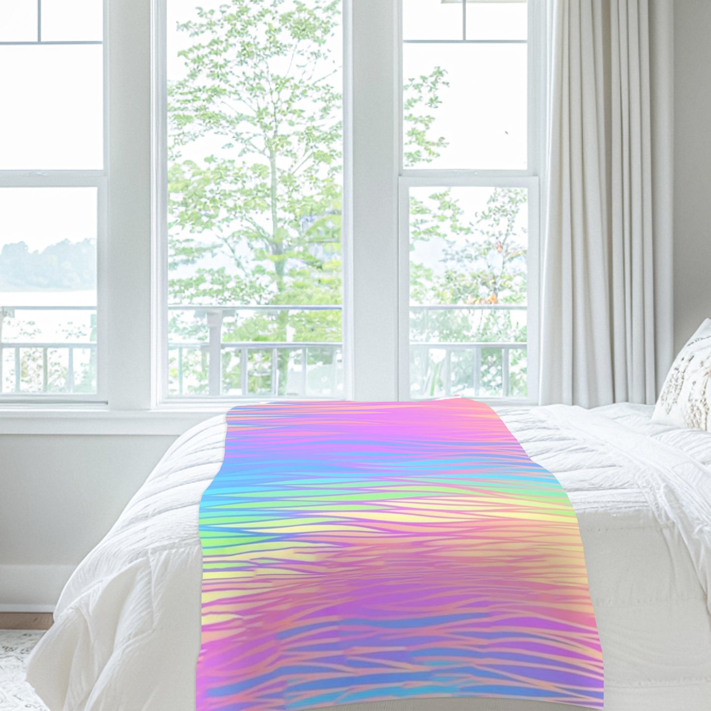 Pastel Flair Light Bed Throw