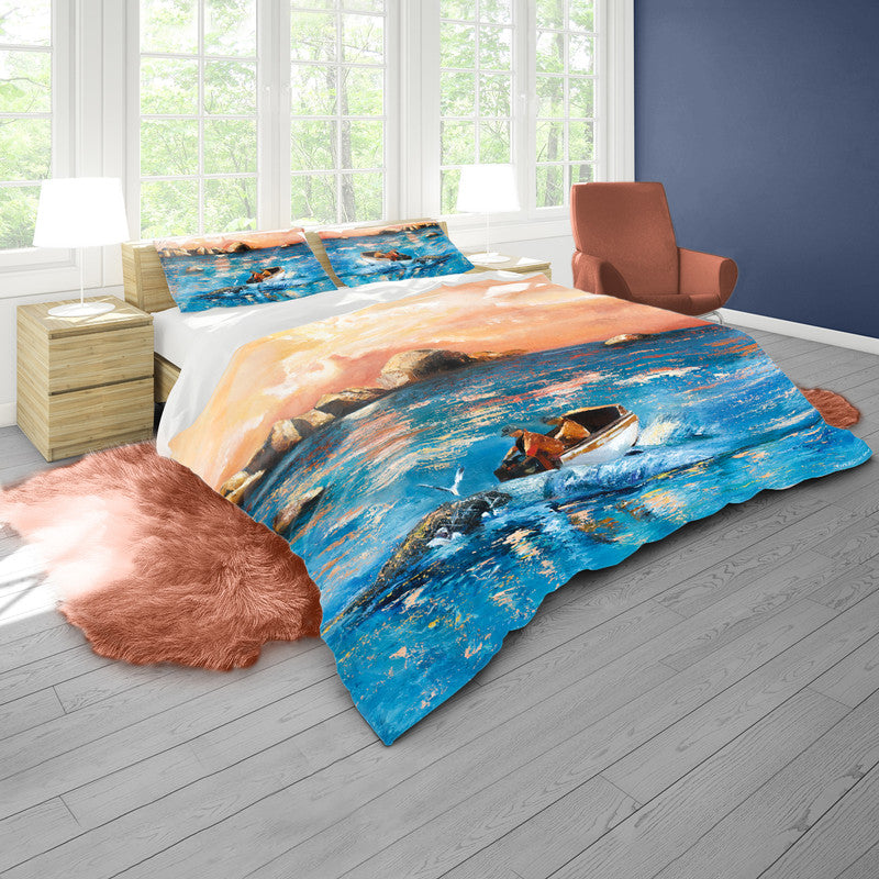 Paternoster Sunset By Cherylin Louw Duvet Cover Set