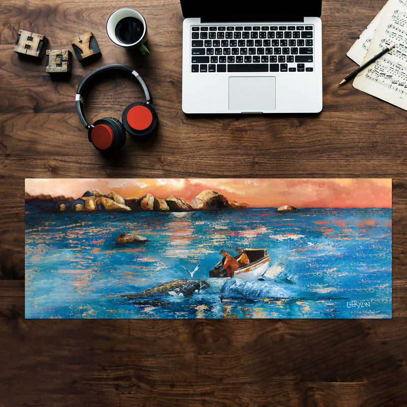 Paternoster Sunset Large Desk Pad By Cherylin Louw