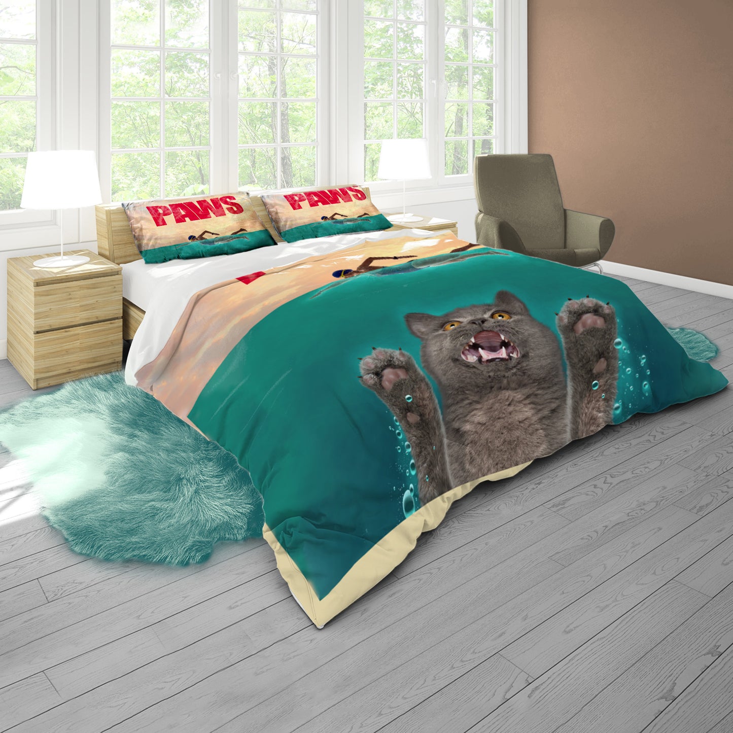 Paws Duvet Cover Set By Vincent Hie