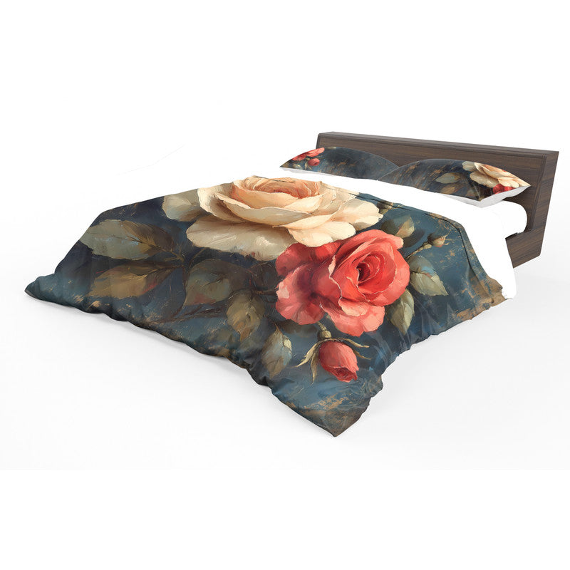 Peace Tone Roses Duvet Cover Set by Wikus Schalkwyk