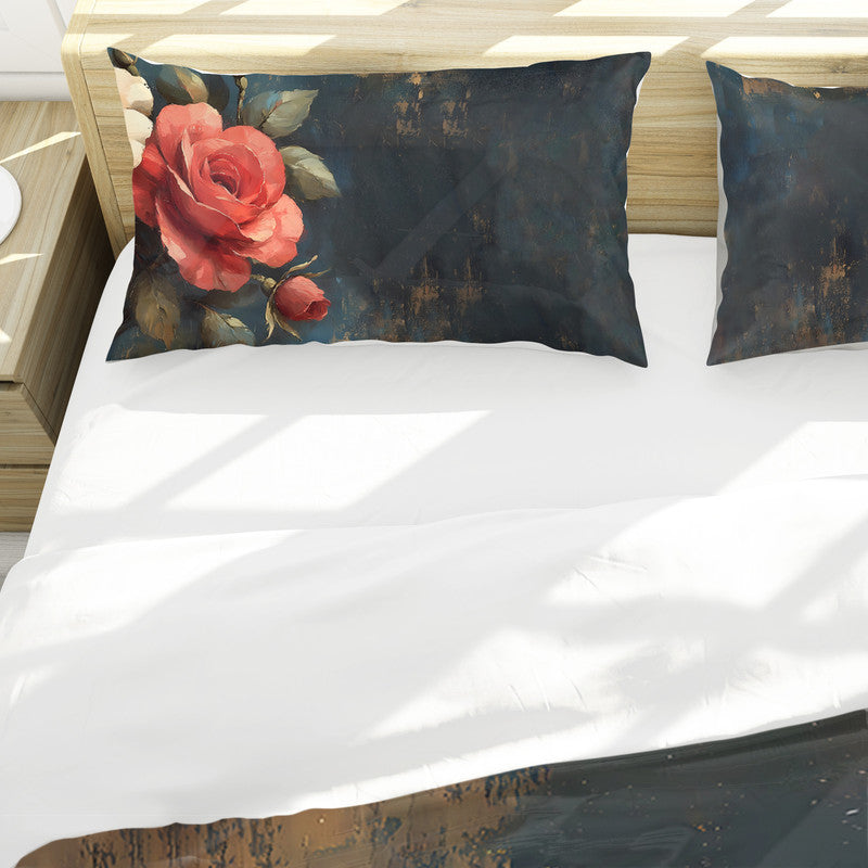 Peace Tone Roses Duvet Cover Set by Wikus Schalkwyk