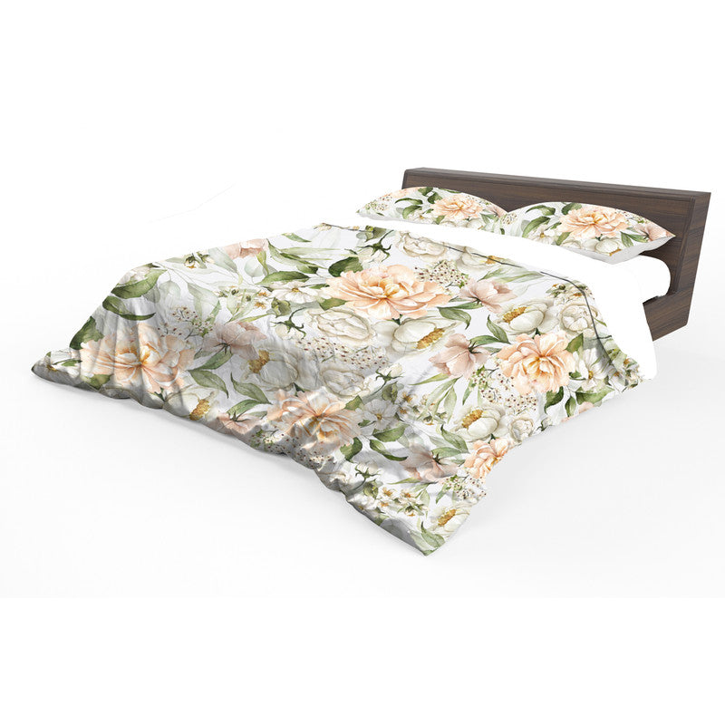 Peach Pearl Flower Tone Duvet Cover Set by Mark van Vuuren