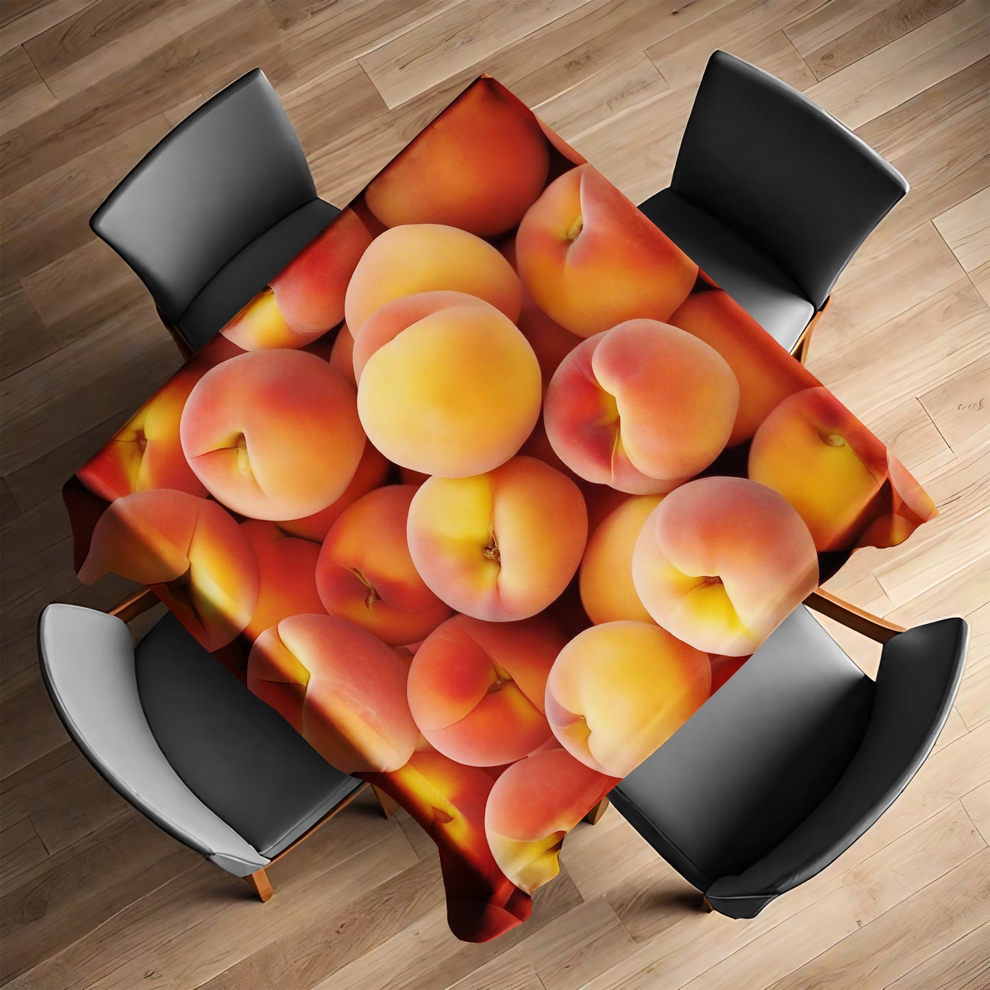 Peaches Square Tablecloth