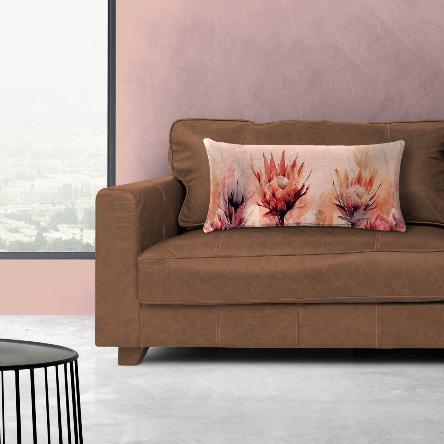 Peachy Proteas King Luxury Scatter