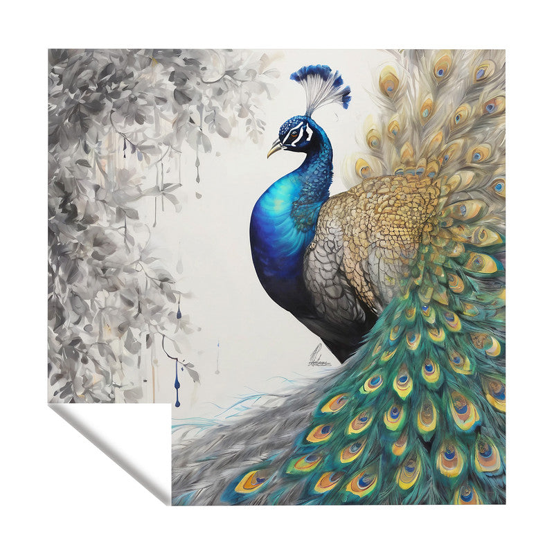 Peacock's Eclipsed Plumage Square Tablecloth By Nathan Pieterse