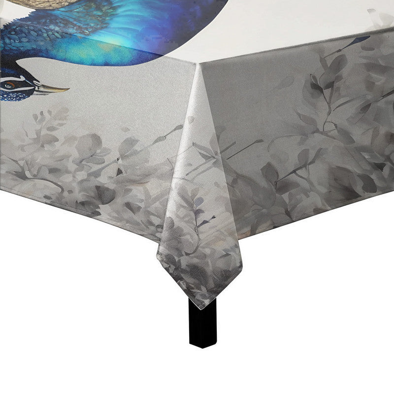 Peacock's Eclipsed Plumage Square Tablecloth By Nathan Pieterse