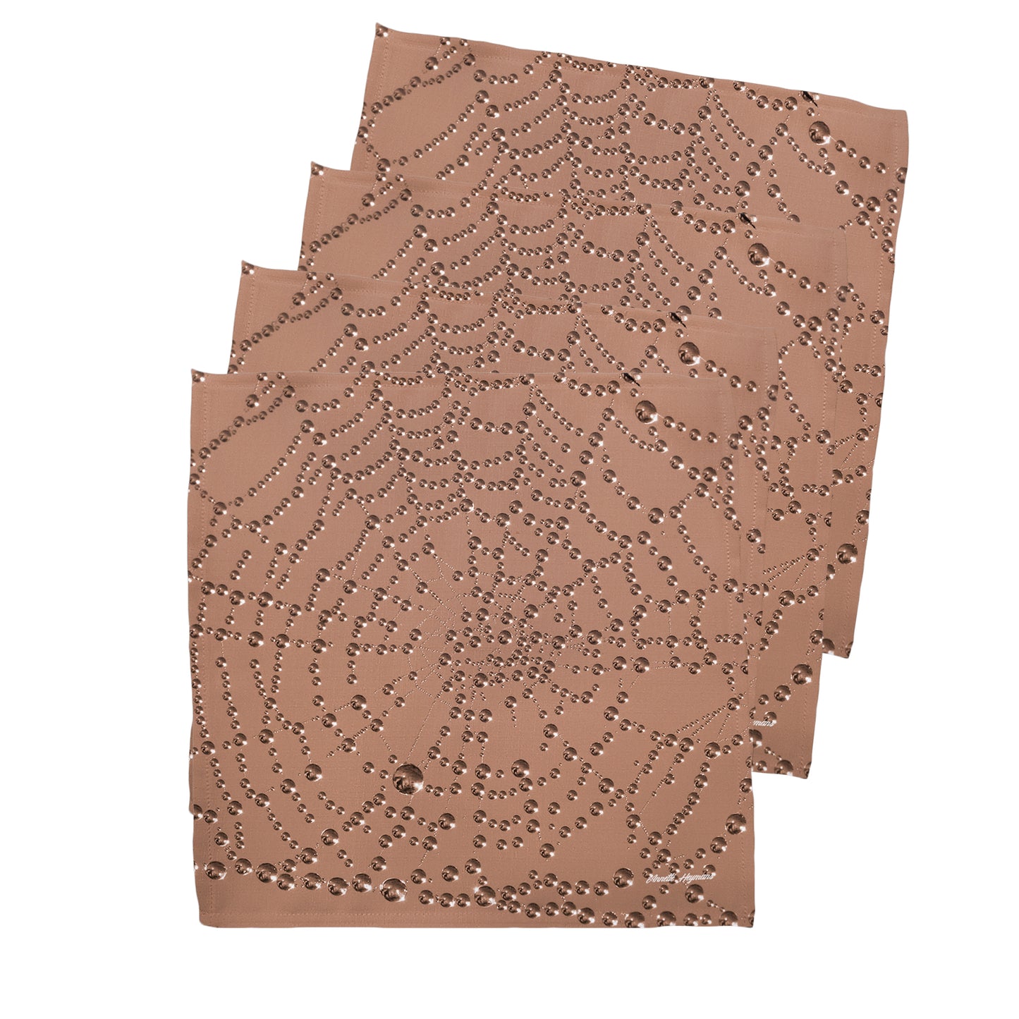 Pearl Spiderweb Napkins by Annette Heymans
