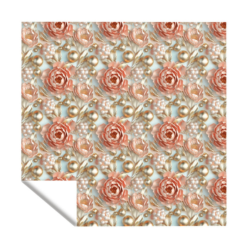 Pearls And Peonies Square Tablecloth