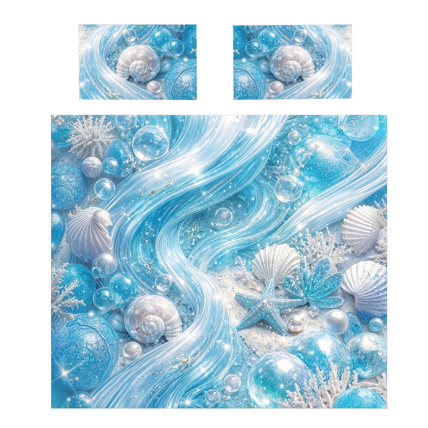 Pearls and Pebbles Duvet Cover Set