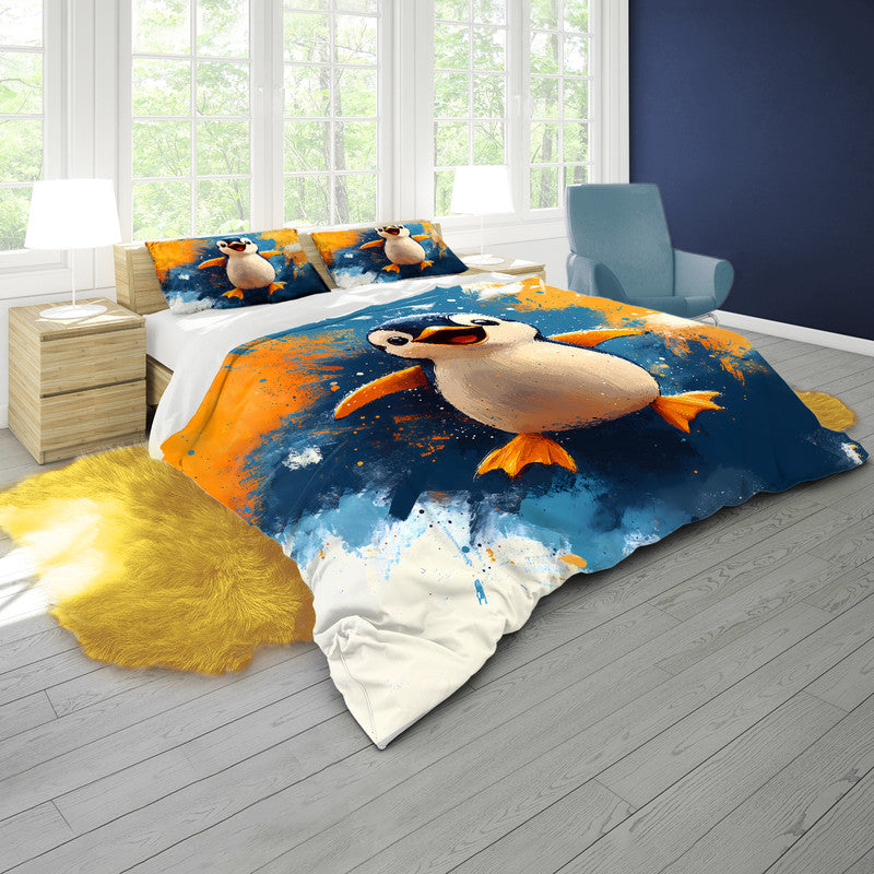 Penguin Duvet Cover Set by Wikus Schalkwyk