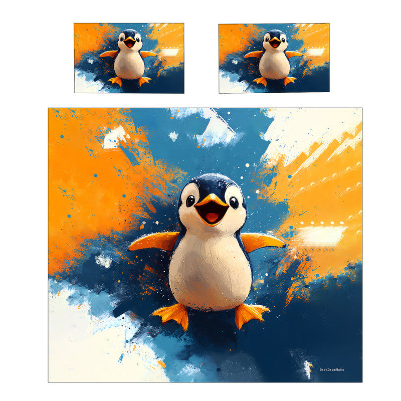 Penguin Duvet Cover Set by Wikus Schalkwyk