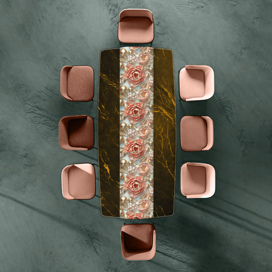 Peonies And Pearls Table Runner