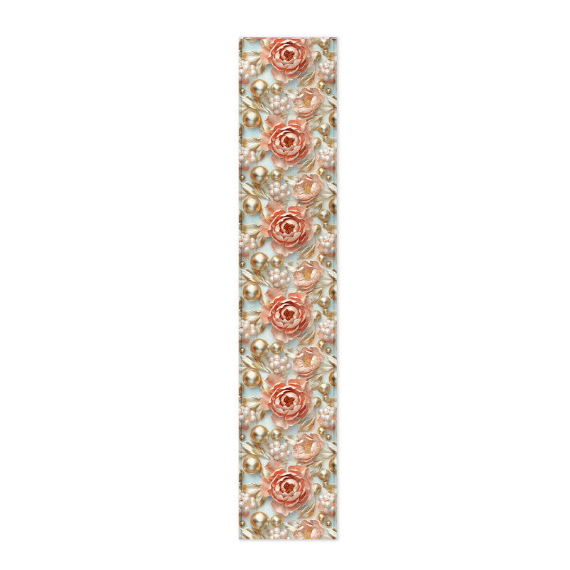 Peonies And Pearls Table Runner